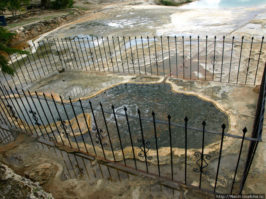 Водопады кипящей воды Штат Оахака, Мексика