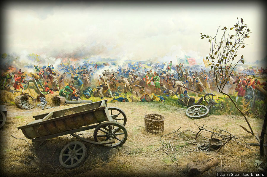 Сцена из битвы. Полтава, Украина