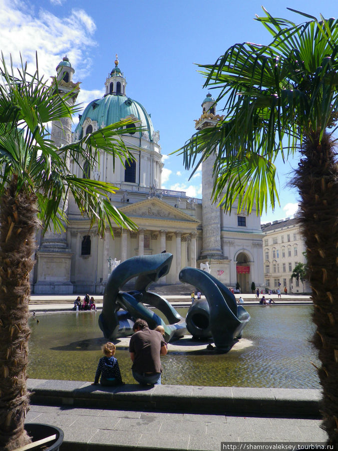 Церковь св. Карла Борромея (Karlskirche) Вена, Австрия