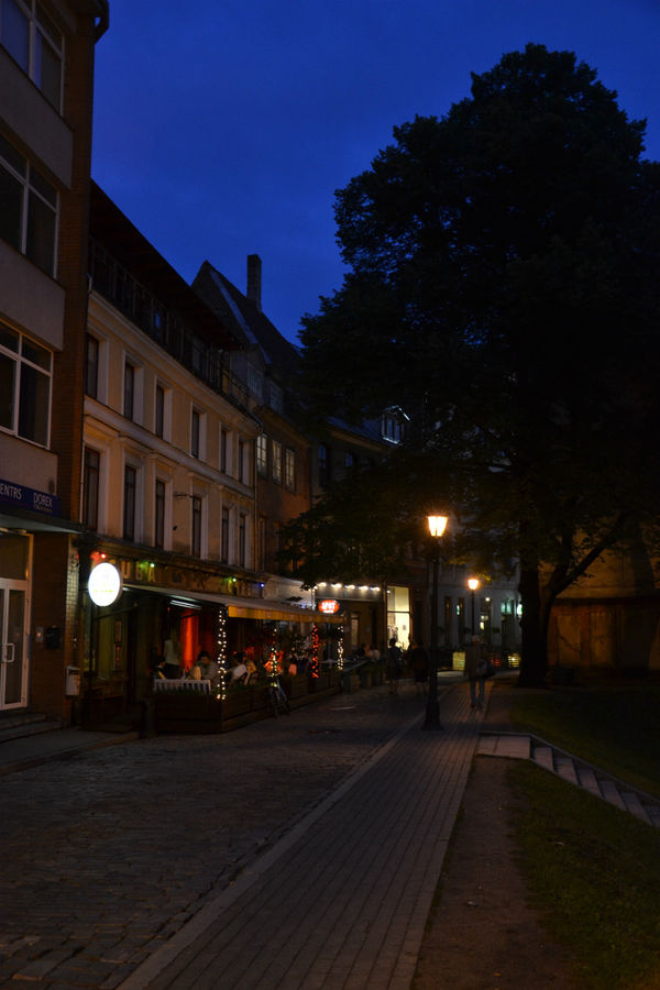 Ночью, в узких улочках Риги... Рига, Латвия