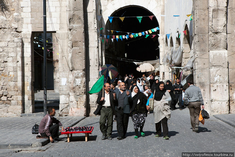 Вход в мечеть Омейядов Дамаск, Сирия