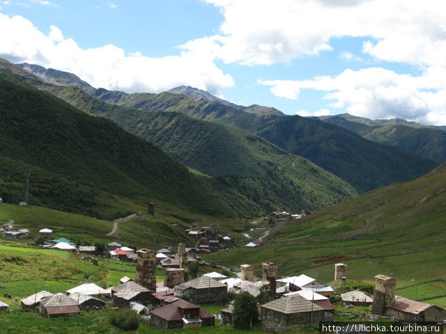 2200 над уровнем моря Ушгули - Чвибиани и Жибиани, Грузия