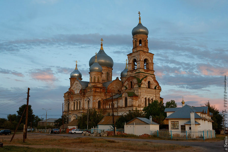 Никольское, вид с колокольни, рассвет Никольское, Россия