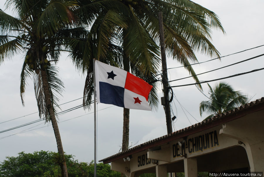 Флаг Панамы Остров Исла Гранде, Панама