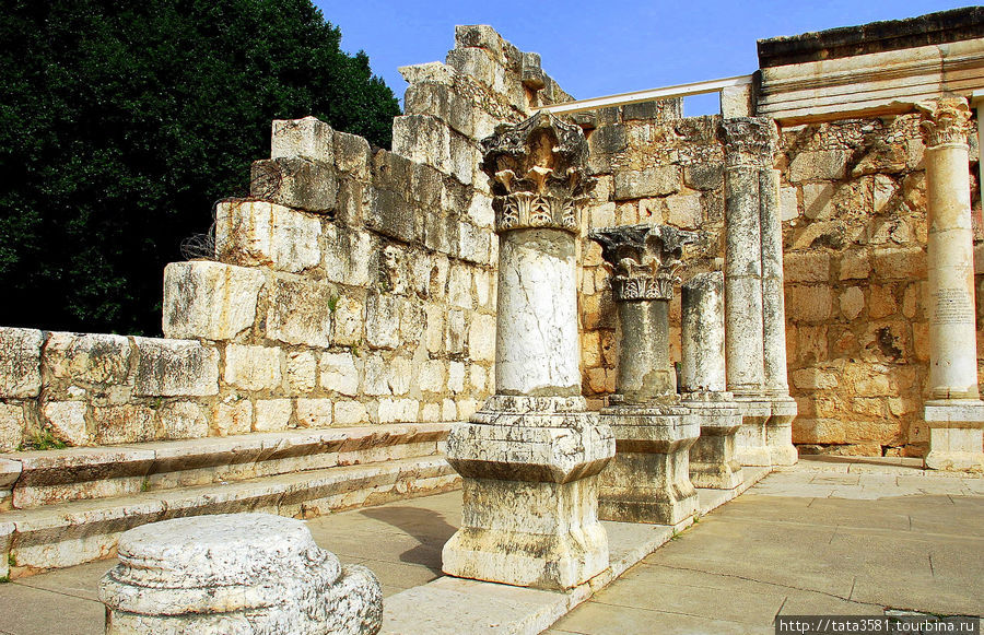 Капернаум - руины древнего города Капернаум, Израиль