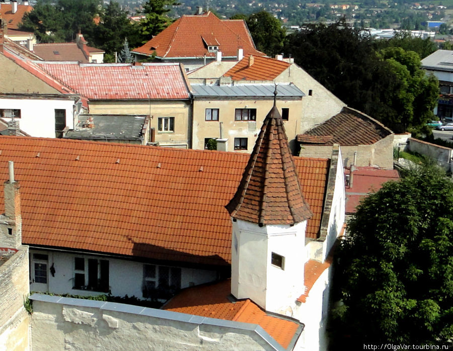 Сторожевая башня бывшего бастиона у дома под названием «У Зеленой липы» Мельник, Чехия