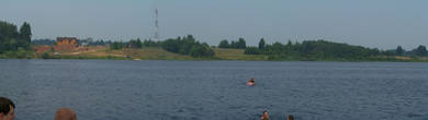 Панорама Рыбинского водохранилища
