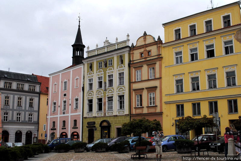 Радужные домики Йиндржихув-Градец, Чехия