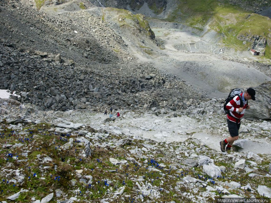 Пешком на Col des Roux (2804 м) Кантон Вале, Швейцария