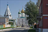 Вид на Соборную площадь у дом Куприна от усадьбы Колчинских (ныне Краеведческий музей)