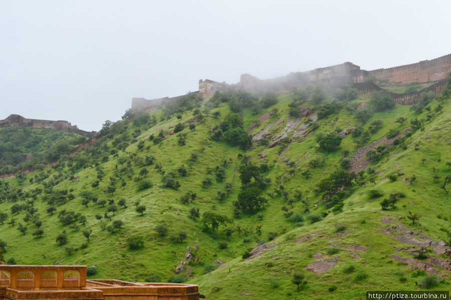 форт Амбер недалеко от Джайпура Индия