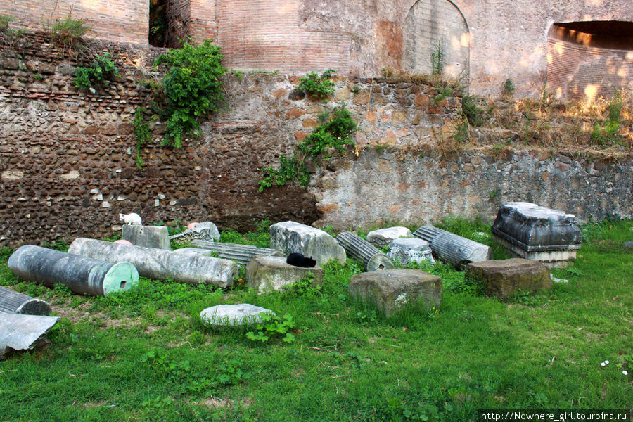 Руины замка Виктора Эммануила Рим, Италия