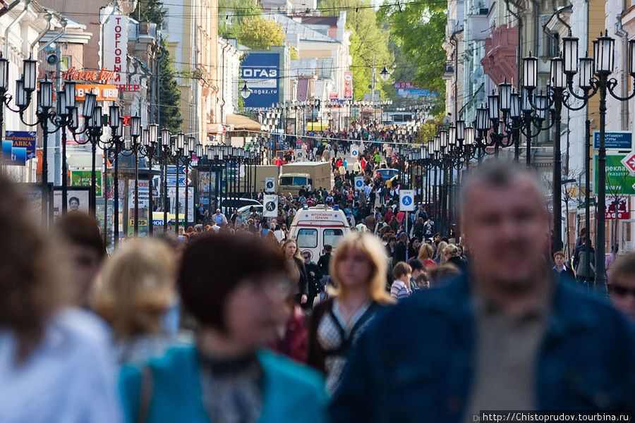 Главная улица города. Нижний Новгород, Россия