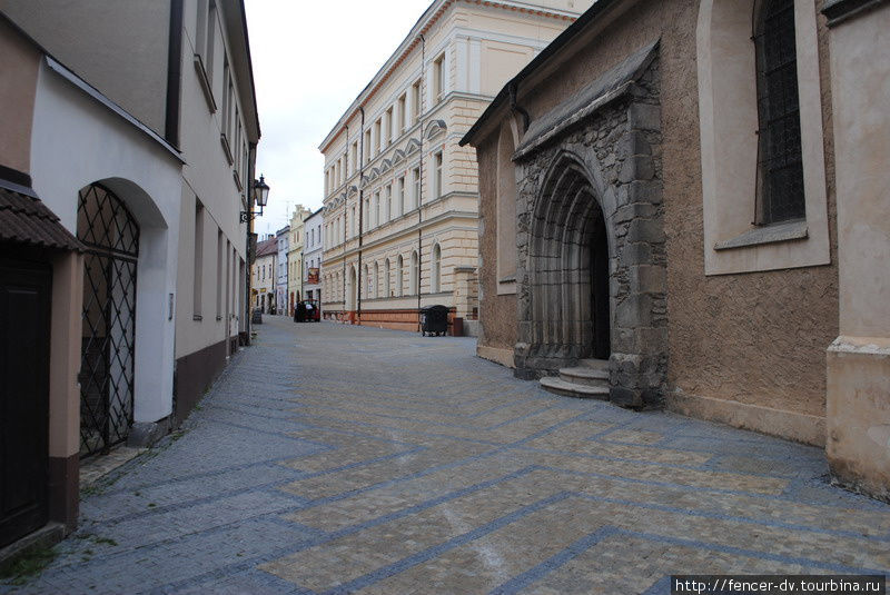 Малолюдность часто бросается в глаза Йиндржихув-Градец, Чехия