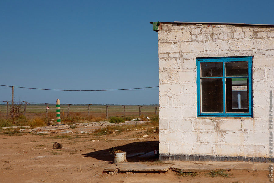 Маяк в Вышке, погранзастава Лиман, Россия