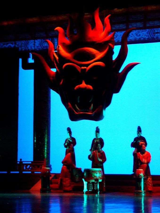 Tang Palace Dance Show или музыка и танцы династии Тан Сиань, Китай