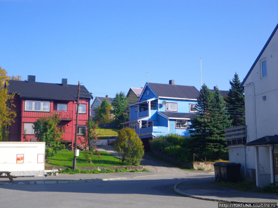Цветные домики Севера Северная Норвегия, Норвегия