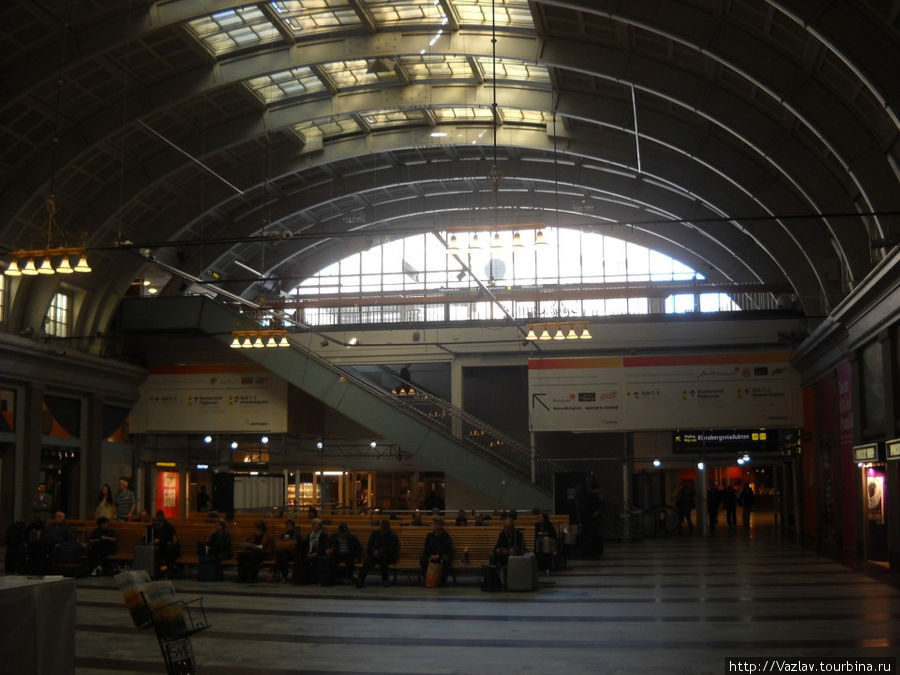 Внутри вокзала Стокгольм, Швеция