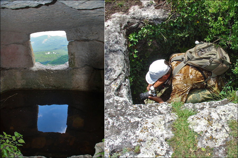 Комплекс пещер со склепами перед Цитаделью, июнь 2006 г. Область Севастополь, Россия