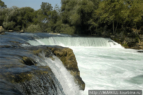 А это водопад как раз с т