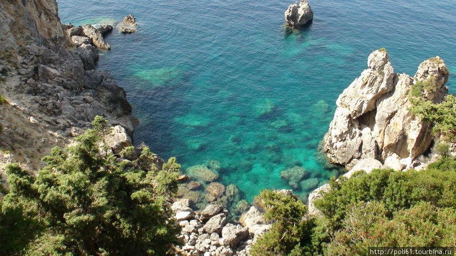 Живописное побережье Палеокастрицы Палеокастрица, остров Корфу, Греция
