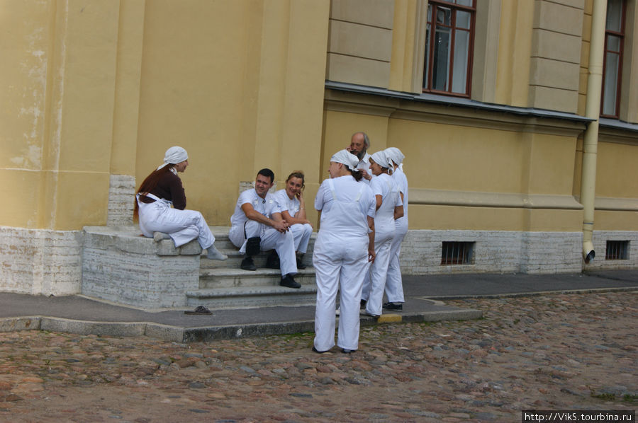 В Петропавловском соборе - реставрация. Санкт-Петербург, Россия