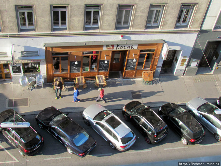 Вид из окна на улицу Вена, Австрия