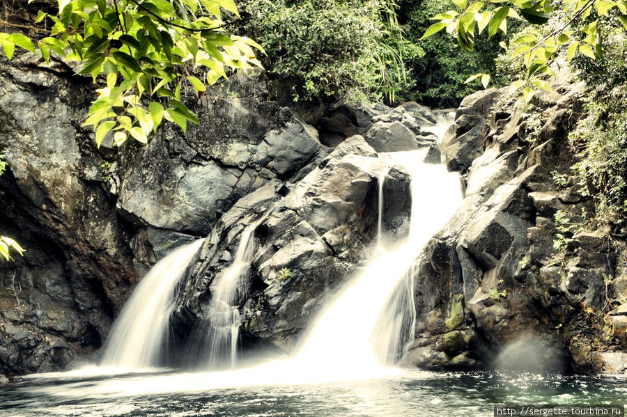 А вот он сам водопад Эстрелия. Меня не впечатлило. Остров Палаван, Филиппины