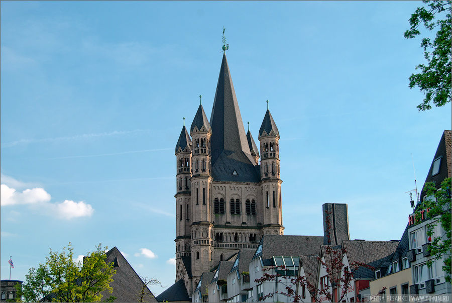 Церковь Св. Мартина и Рыбный рынок, спасибо Википедии, чтобы я без неё делал. Кёльн, Германия
