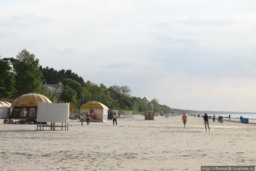 юрмальский пляж в Майори Юрмала, Латвия