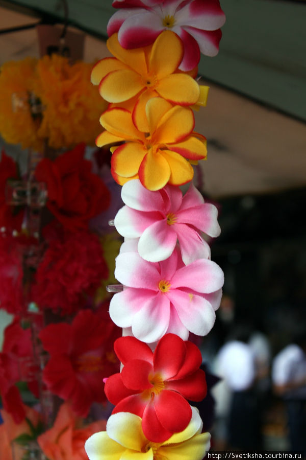 Цветок в волосах — модный штрих этого года Бангкок, Таиланд