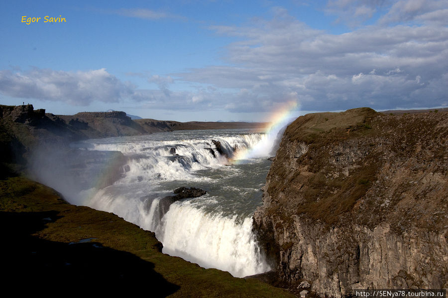 Водопад Gullfoss Южная Исландия, Исландия