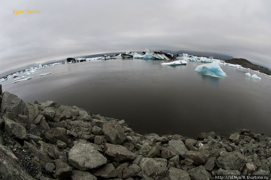 Ледниковая лагуна Jokullsarlon Южная Исландия, Исландия