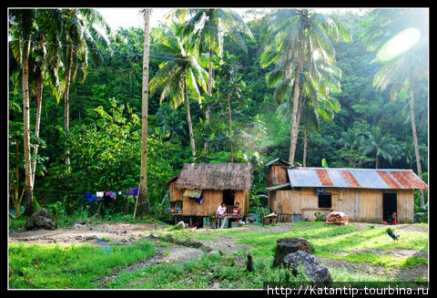 Деревня на острове Панай Остров Панай, Филиппины
