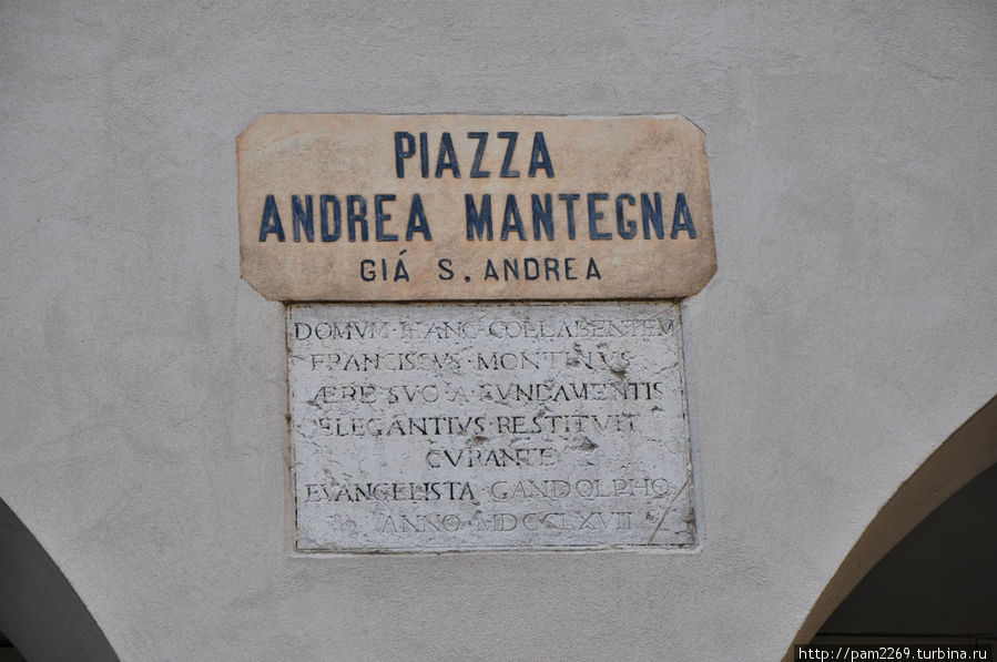 Площадь тоже святого Андрея Мантуя, Италия