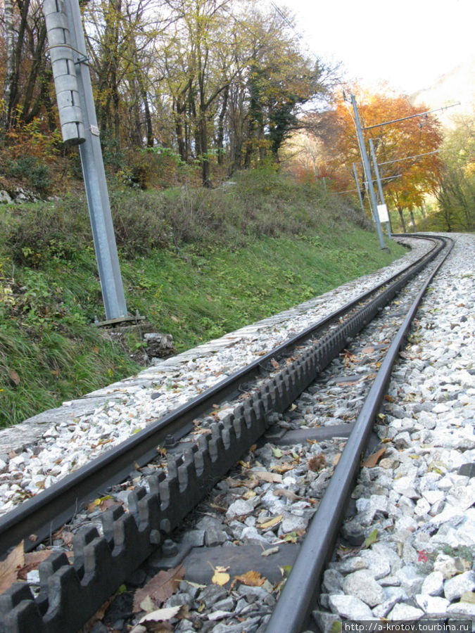 Узкоколейная зубчатая электрифицированная железная дорога Мендризио, Швейцария