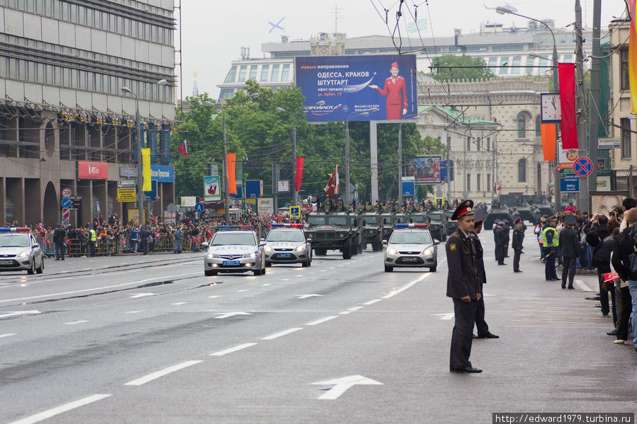 Парад военной техники в День Победы Москва, Россия