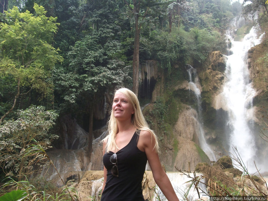 Kuang Si Waterfall Луанг-Прабанг, Лаос