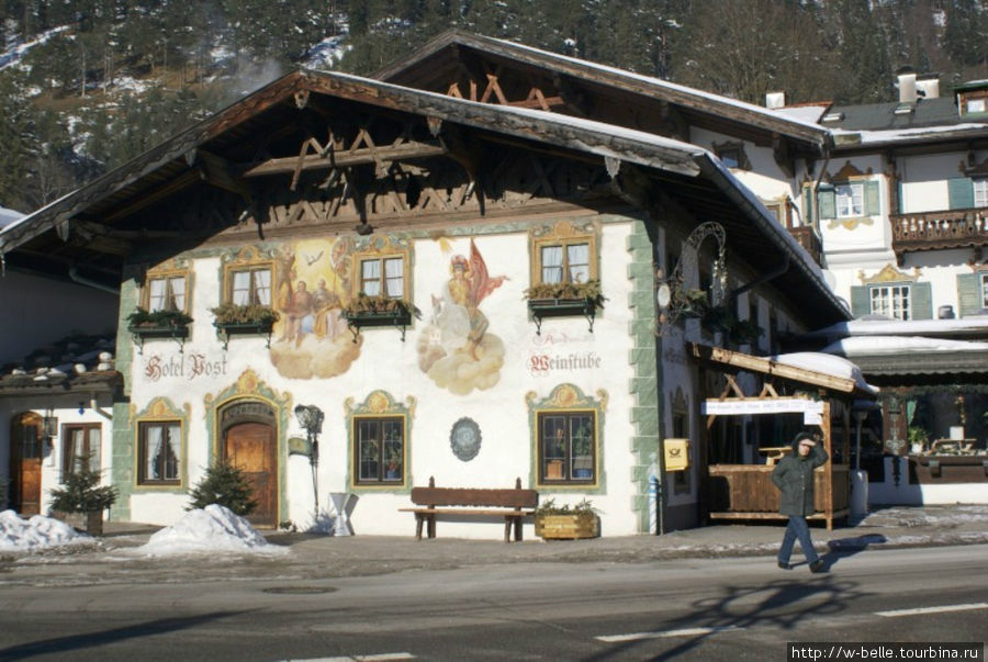 Зимний Обераммергау Обераммергау, Германия