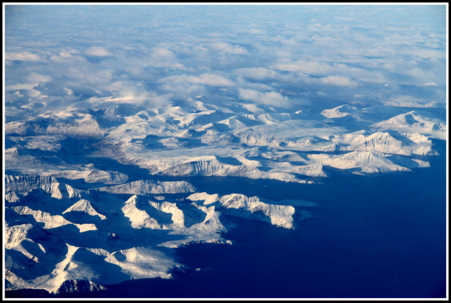 Гренландия и Лабрадор - вид сверху Гренландия