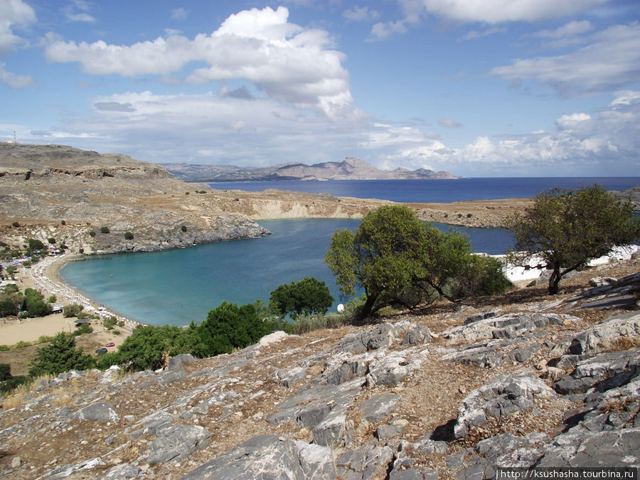 Бухты и панорамы Линдос, остров Родос, Греция