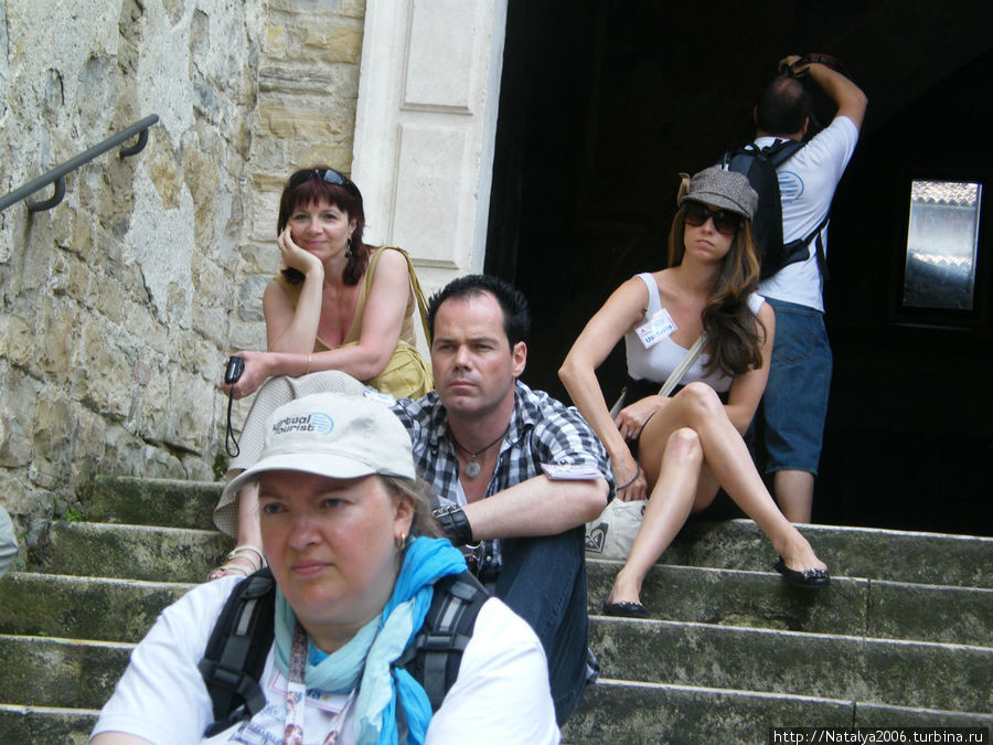 Во время экскурсии по Citta Alta Бергамо, Италия
