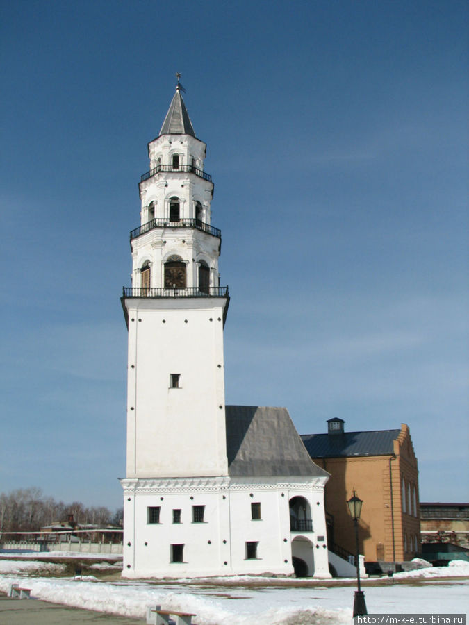 Невьянская наклонная башня рисунок