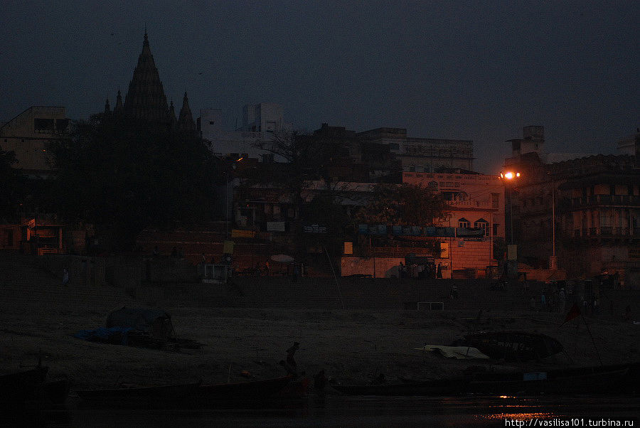 Жизнь вечернего Варанаси Варанаси, Индия
