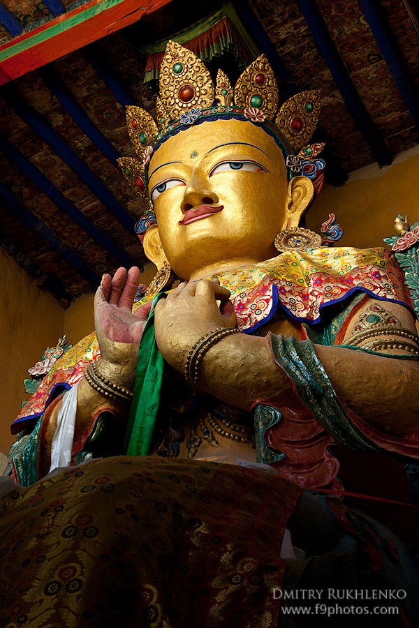 Будда Майтрея из гомпы в Ле Лех, Индия