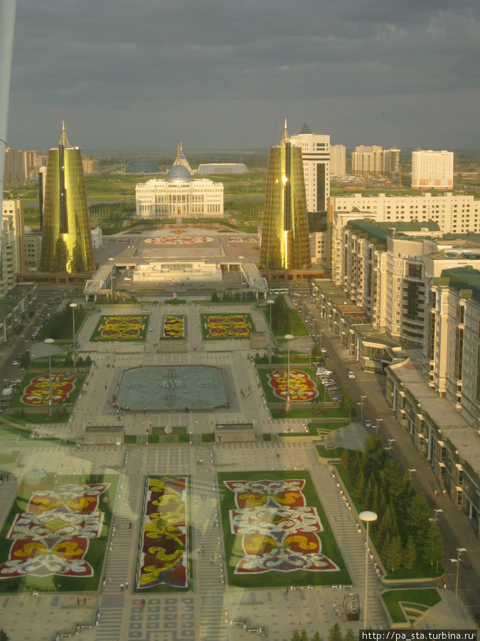 Вид с обзорной площадки Астана, Казахстан
