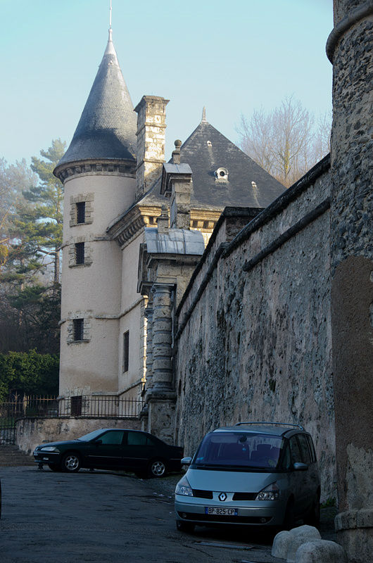 Морозное утро в замке Визий Визий, Франция