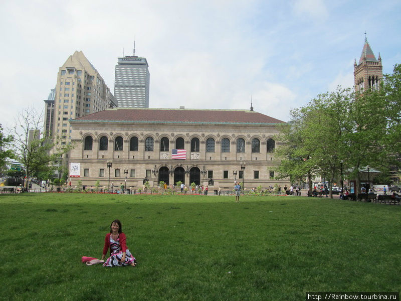 историческое здание библиотеки Бостон, CША