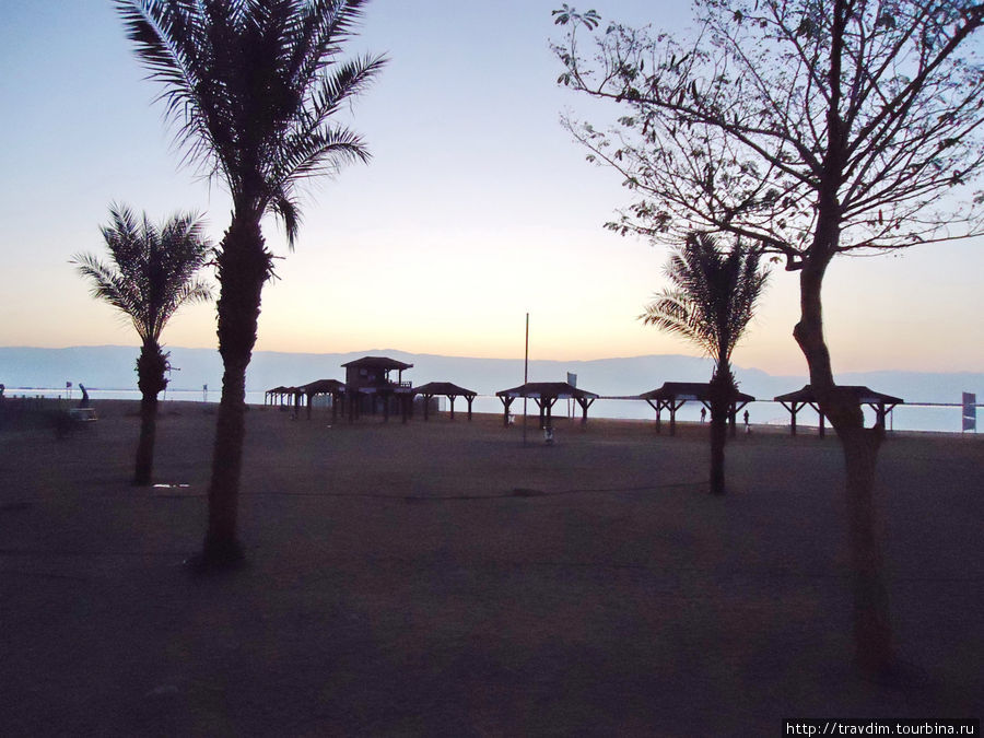 Пляж ещё спит Эйн-Бокек, Израиль