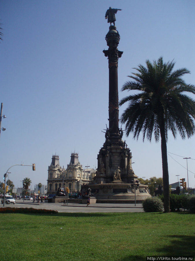 монументальная колонна со статуей Христофора Колумба Барселона, Испания